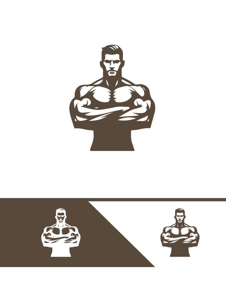 Muscle Labs Muscular Logo Design vector