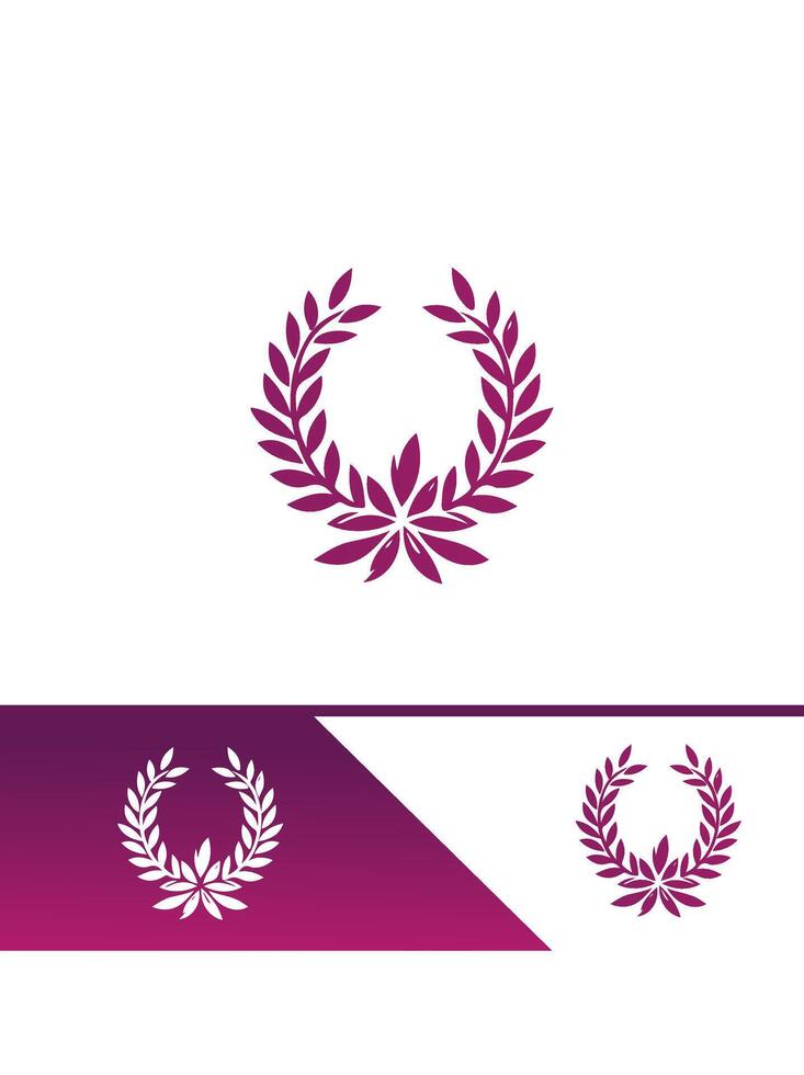 Circle Wreath Creations Logo Design vector