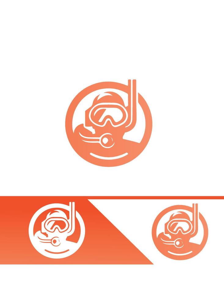 Dive Venture diver logo vector
