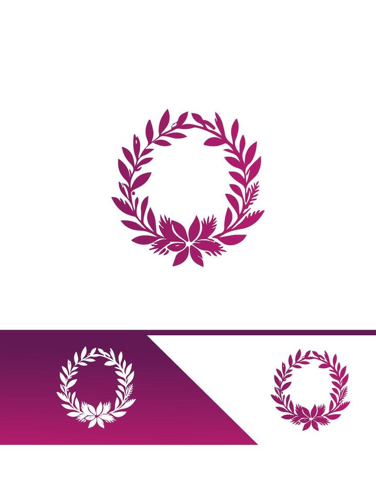 Dream Circle Wreath Logo Design vector