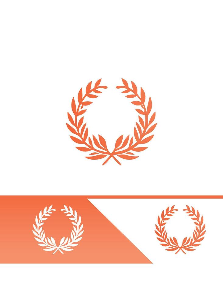 Forever Green Wreath Logo vector