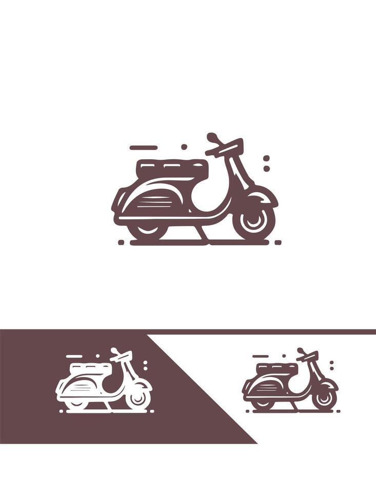 Smart Glide scooter logo vector