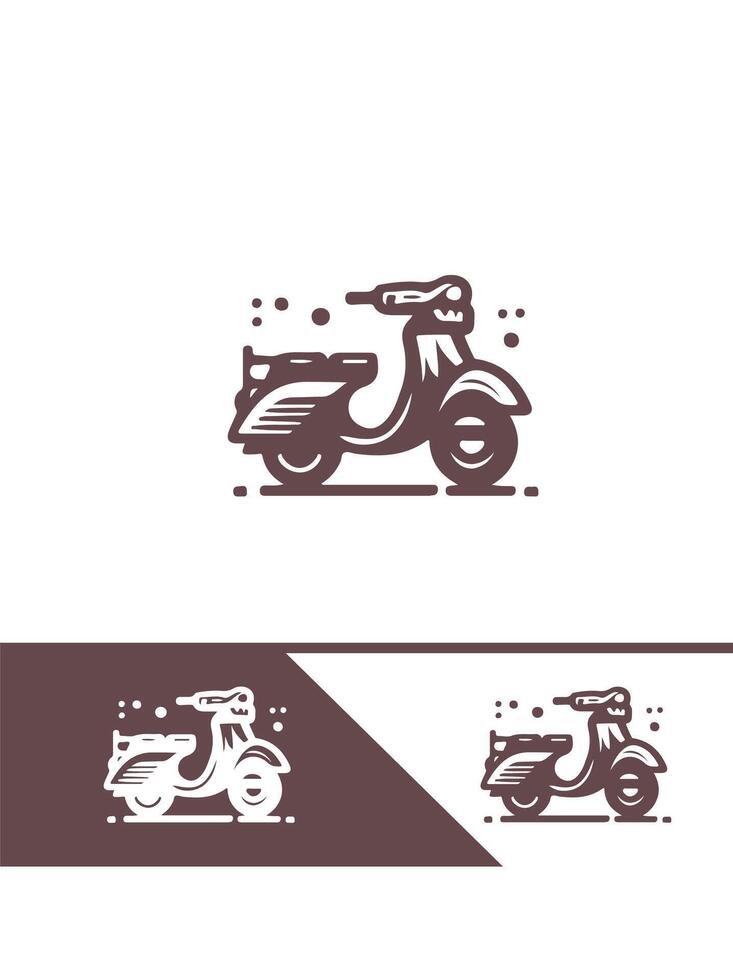 Quick Wheels scooter logo vector
