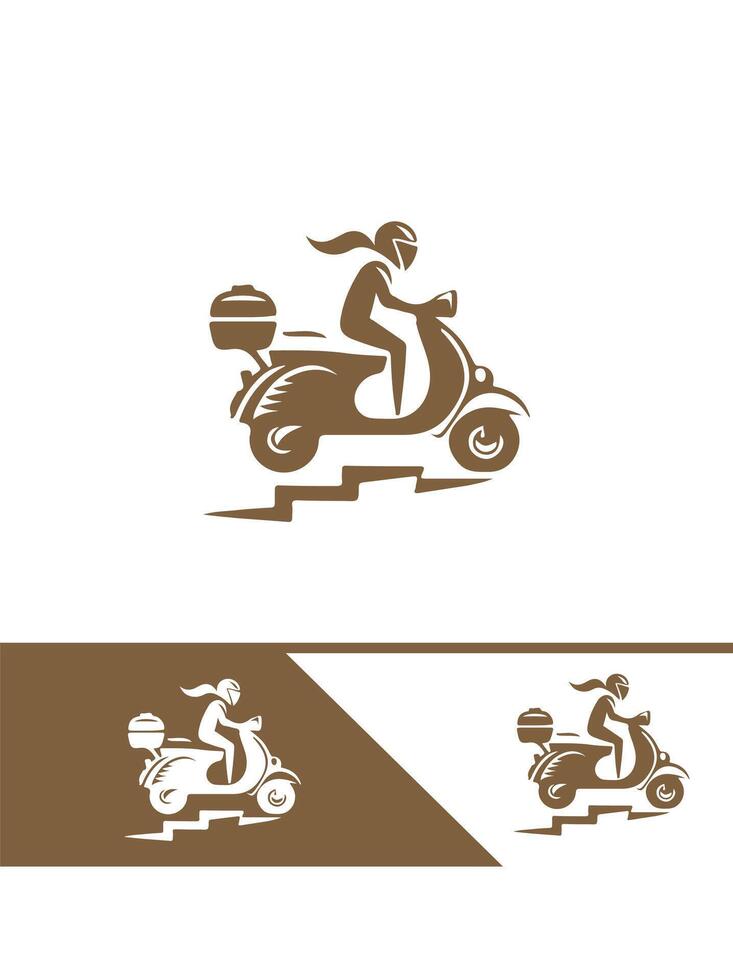 Velo Zoom scooter logo vector