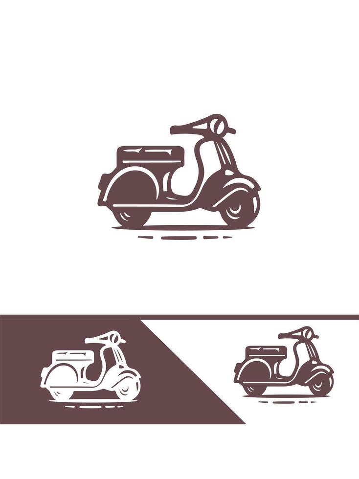 Velocity Vibe scooter logo vector