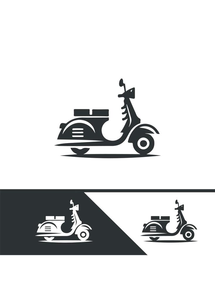 Quick Ride scooter logo vector