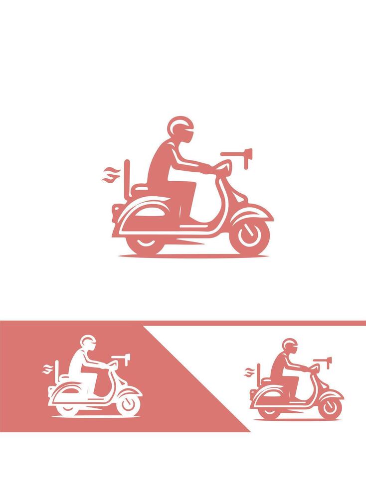 Scoot Way scooter logo vector