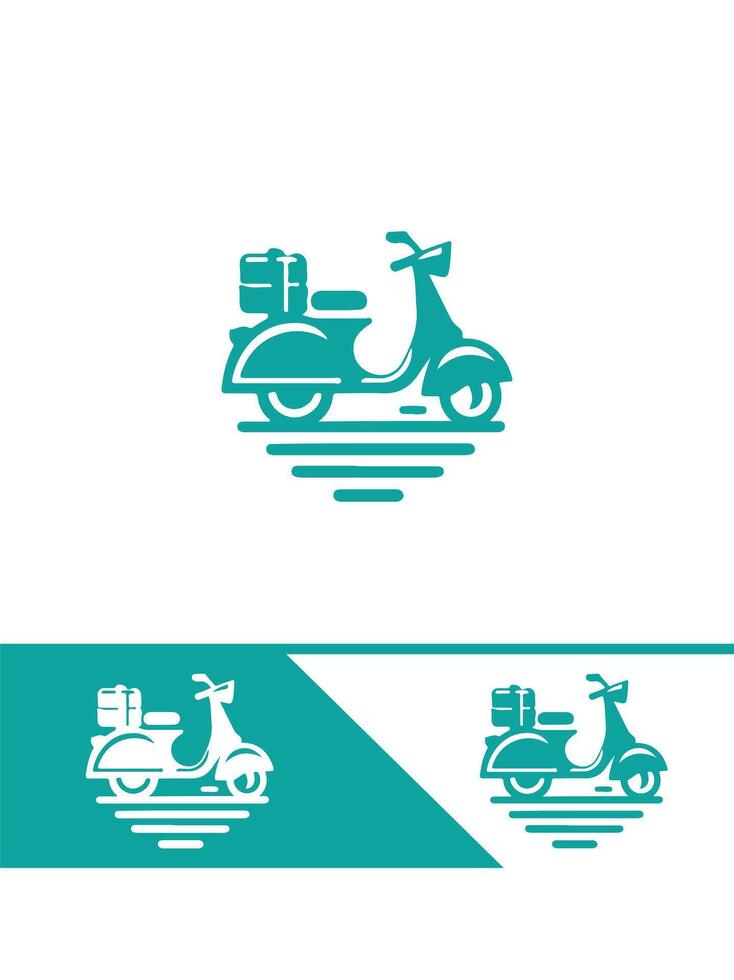 Turbo Wheel scooter logo vector
