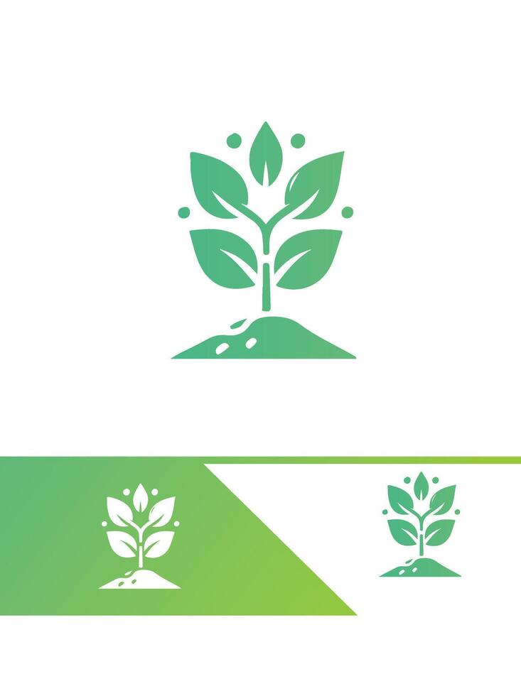 Earth Sprout Seedling Design vector