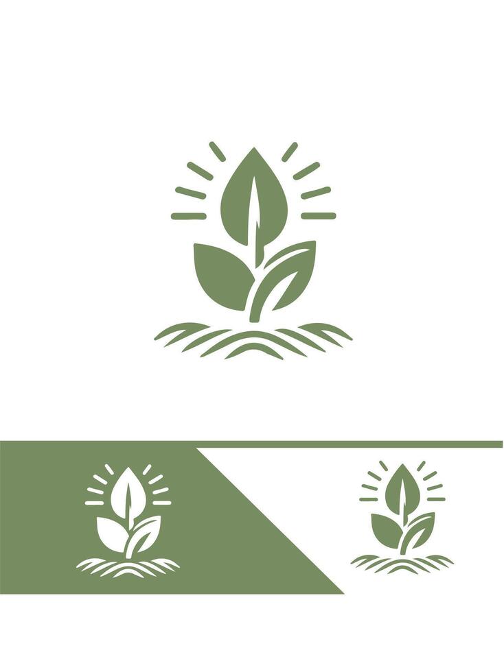 Nature Sprout Seedling Design vector