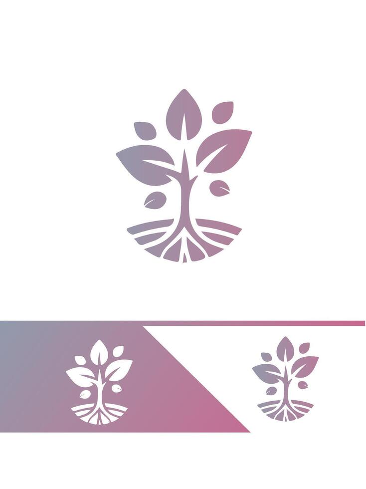 Tiny Leaf Seedling Logo Design vector