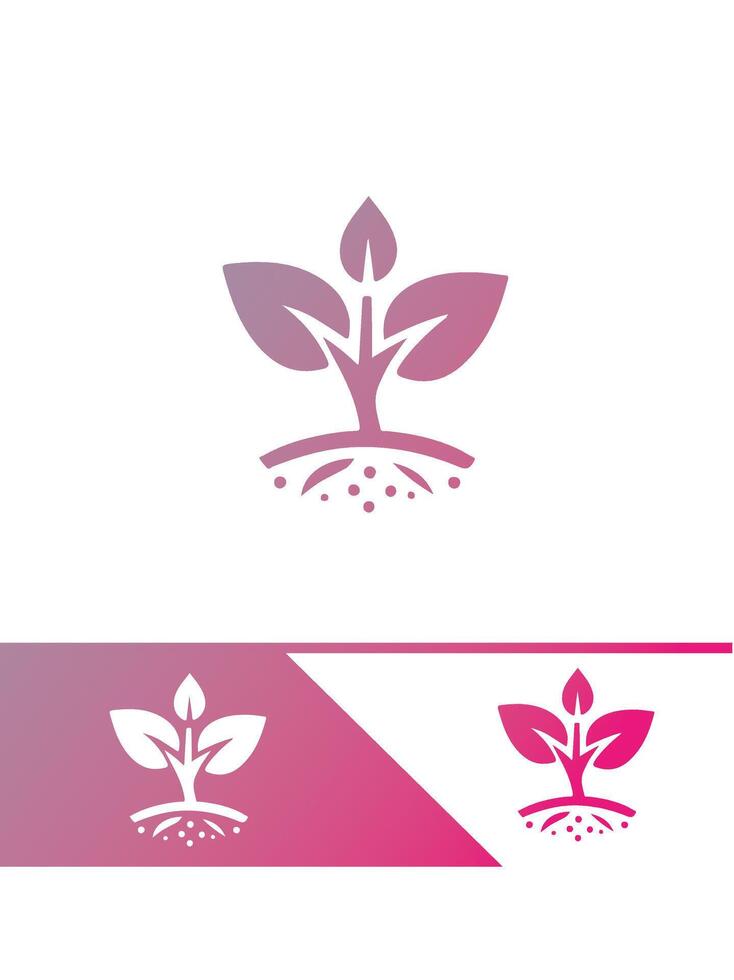 Budding Green Seedling Logo Design vector