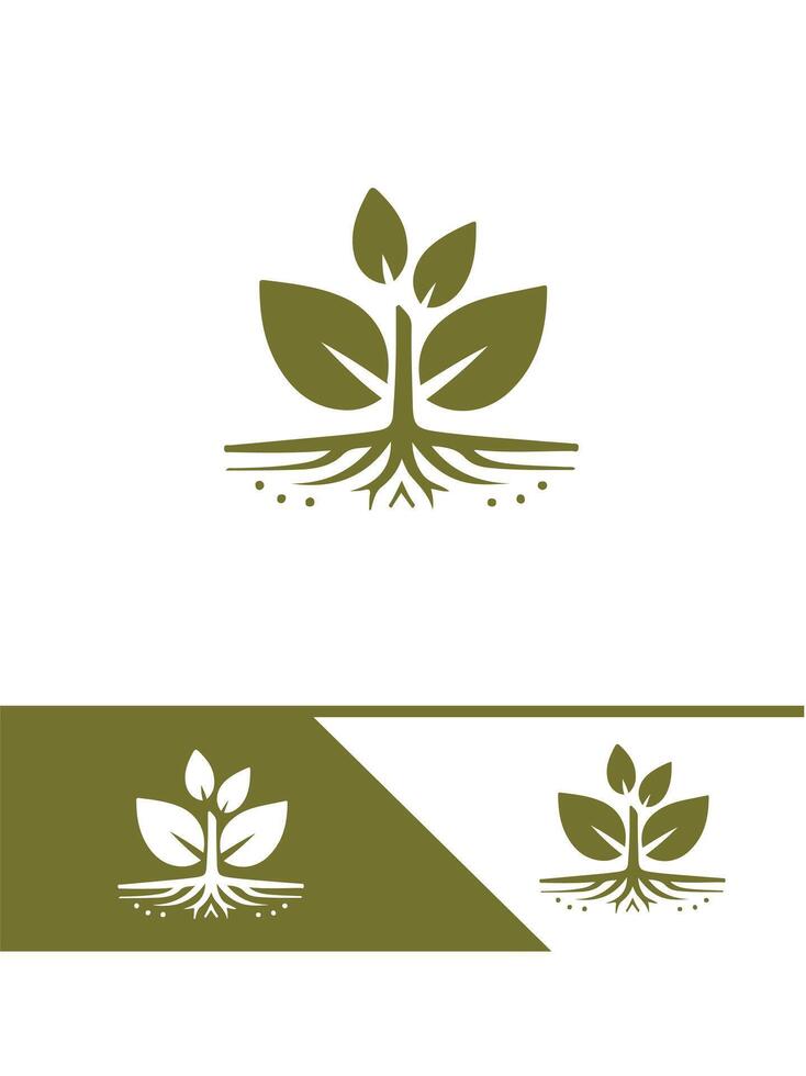 New Sprout Seedling Logo Design vector