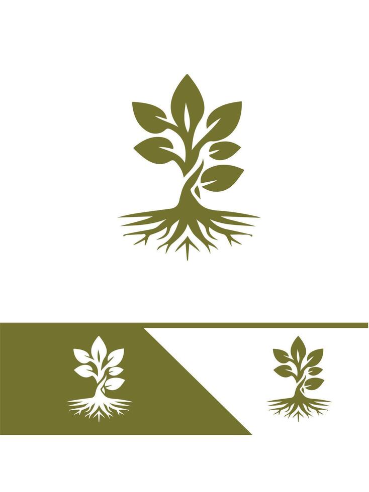Fresh Sprout Seed Logo Design vector