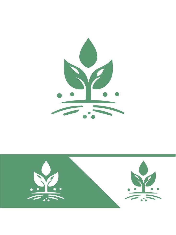 Seedling Life Logo Design vector