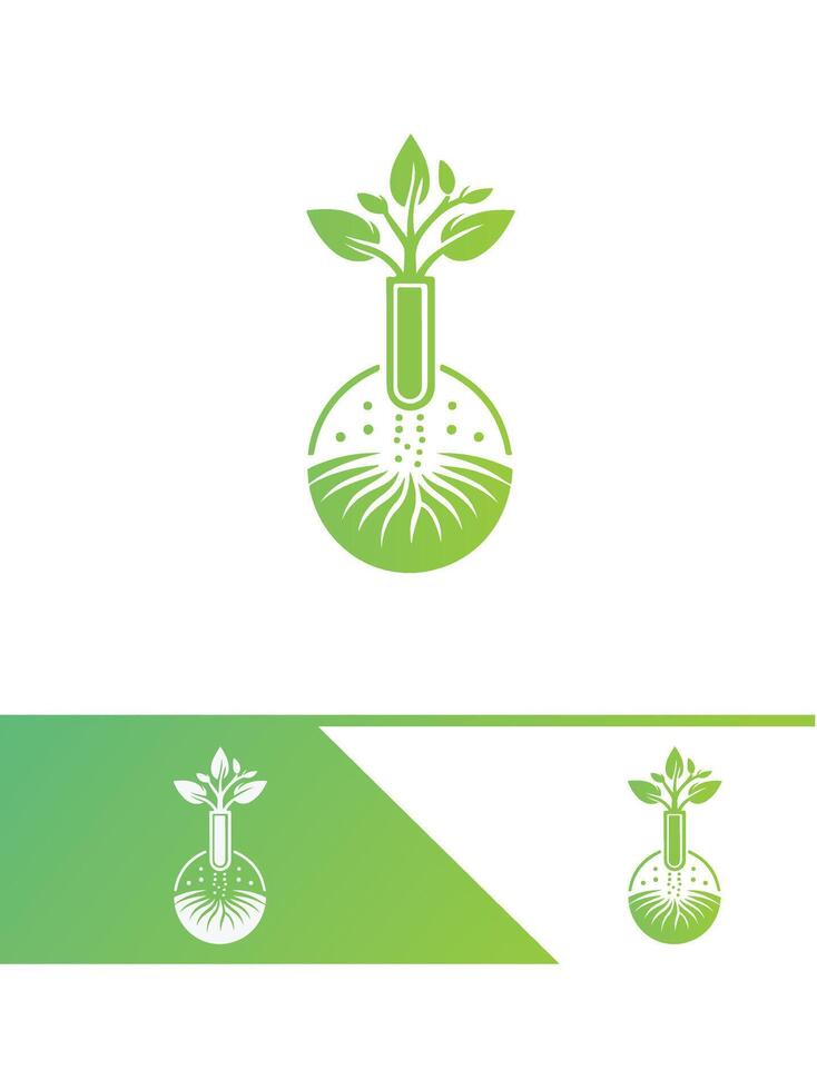 Green Rise Seedling Logo Design vector