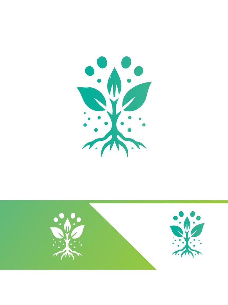 Natures Seedling Logo Design vector