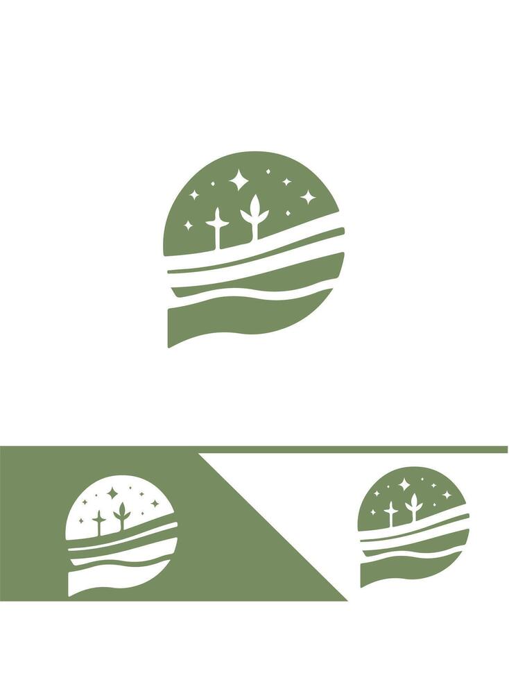 Root Sprout Life Seedling Logo Design vector