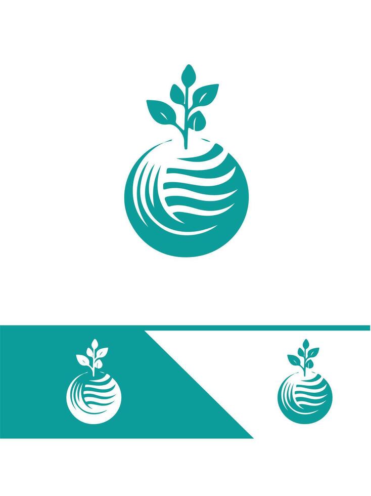 Sprout Journey Seedling Logo vector