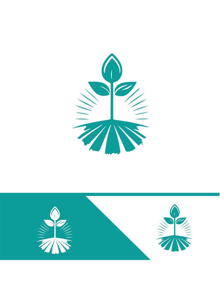 Sprout Force Seedling Logo vector