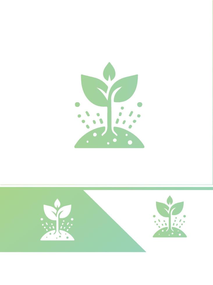 Root Bloom Seedling Logo vector