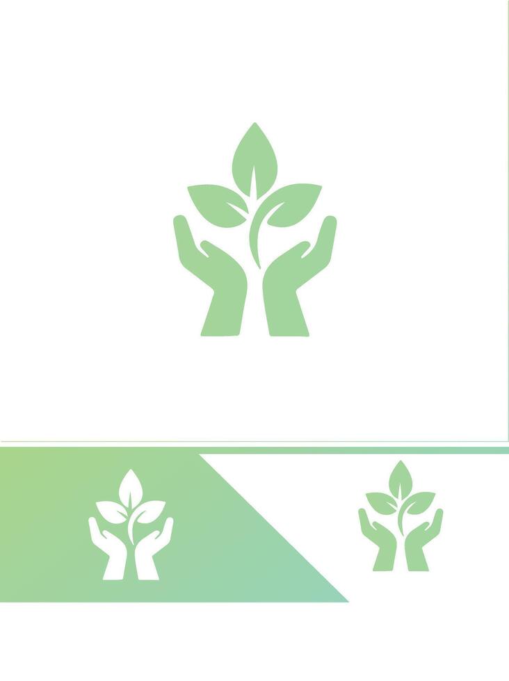 Sprout Wave Seedling Logo vector