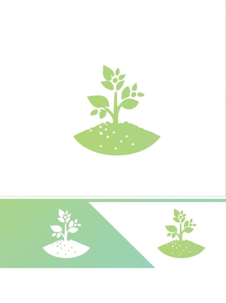 Rooted Grove Seedling Logo vector
