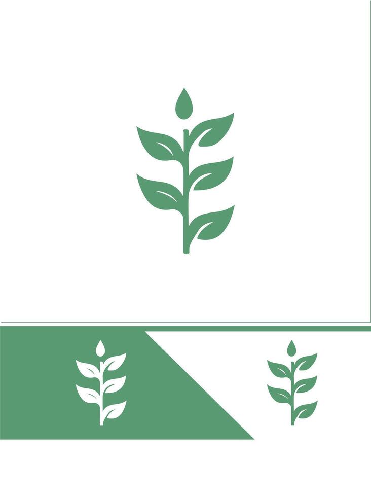 Sprout Rise Seedling Logo vector