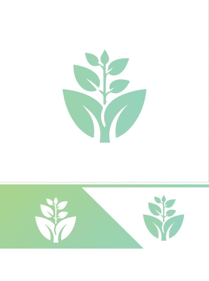 Spring Sprout Seedling Logo vector