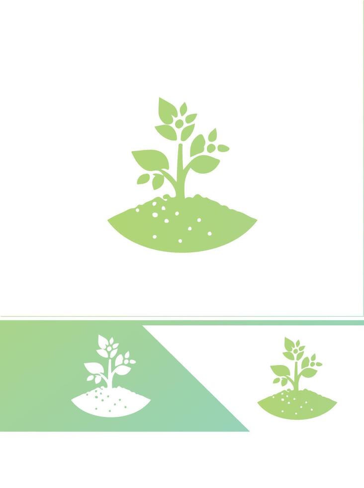 Leaf Thrive Seedling Logo vector