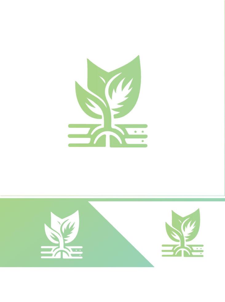 New Leaf Seedling Logo vector