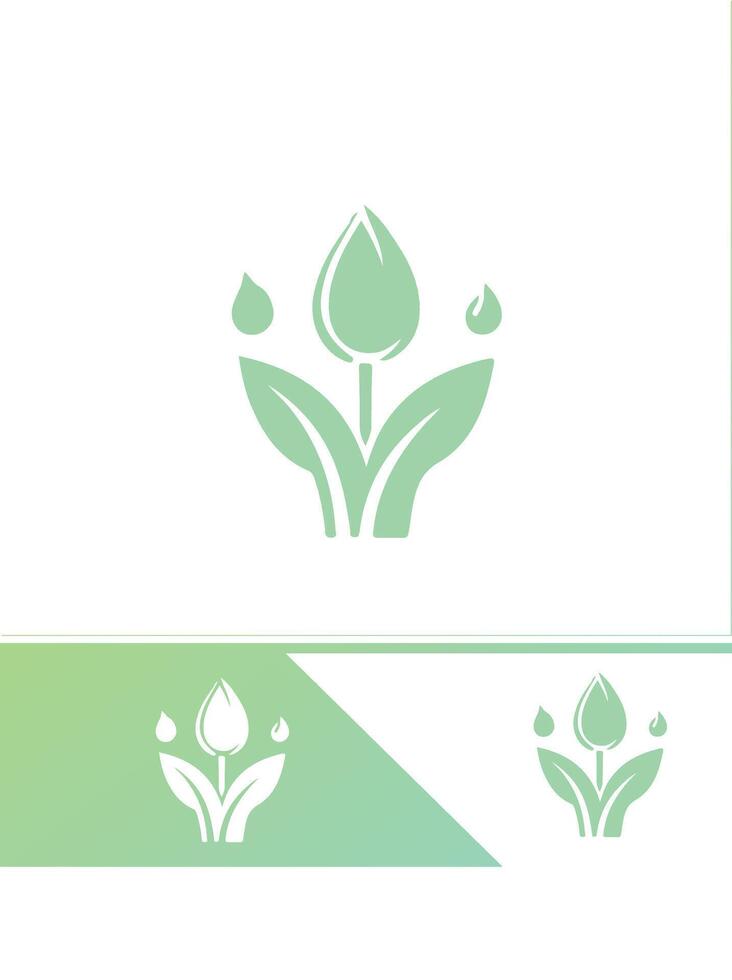 Green Grove Seedling Logo vector