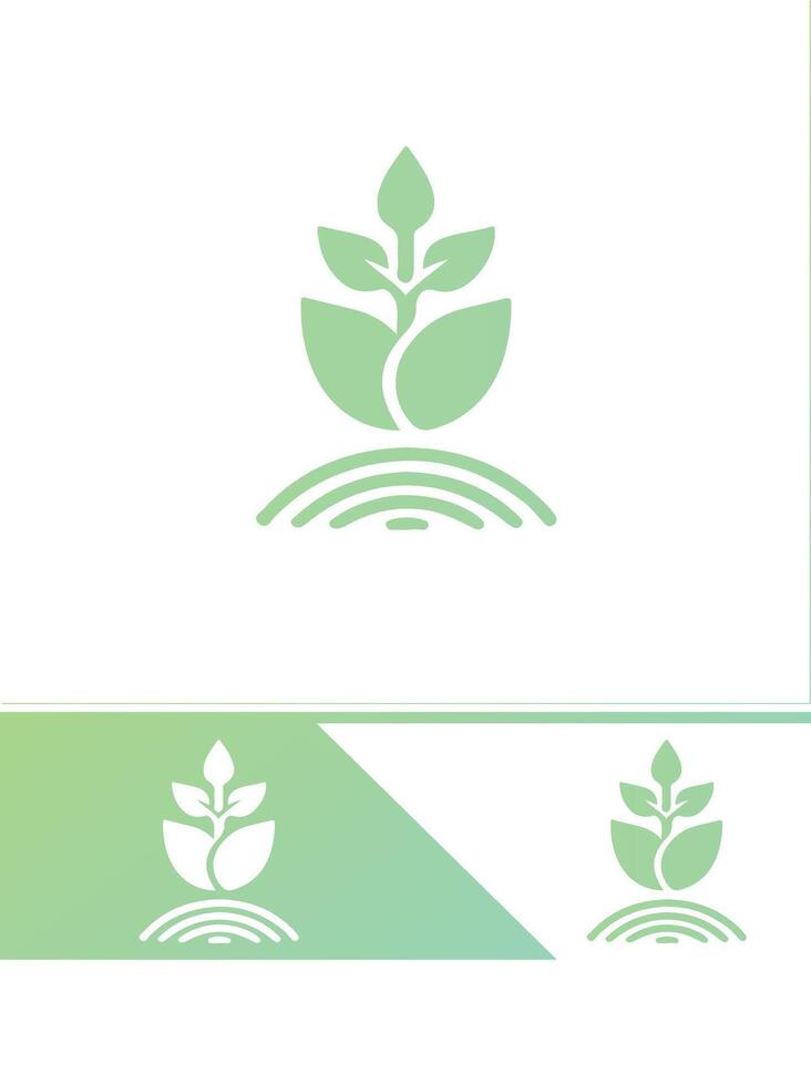 Budding Roots Seedling Logo vector
