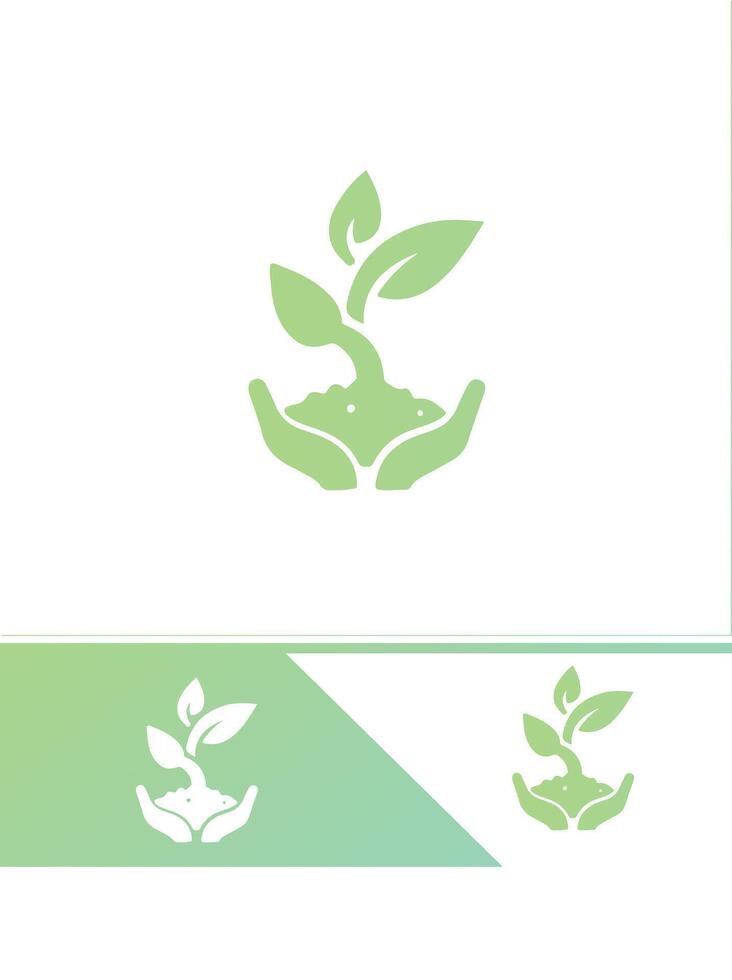 Leafy Life Seedling Logo vector