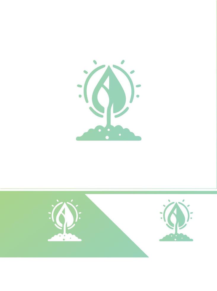 Seedling Sprout Logo vector
