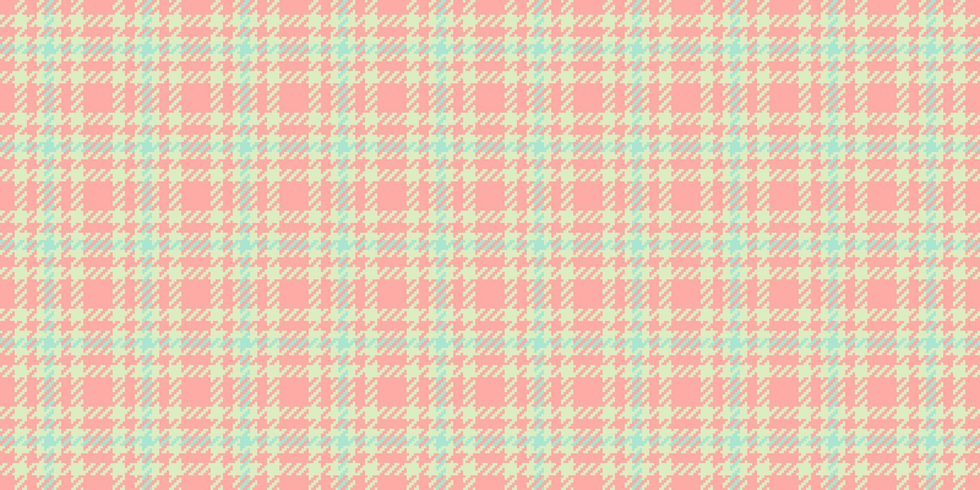 Colourful check texture background, multicolored textile seamless pattern. Shape plaid fabric tartan in light and red colors. vector