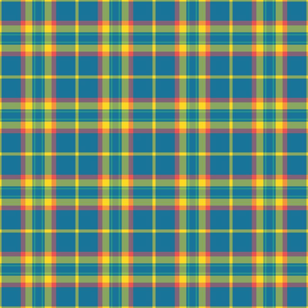 Sheet background pattern plaid, daisy fabric texture tartan. Wrapping seamless check textile in green and cyan colors. vector