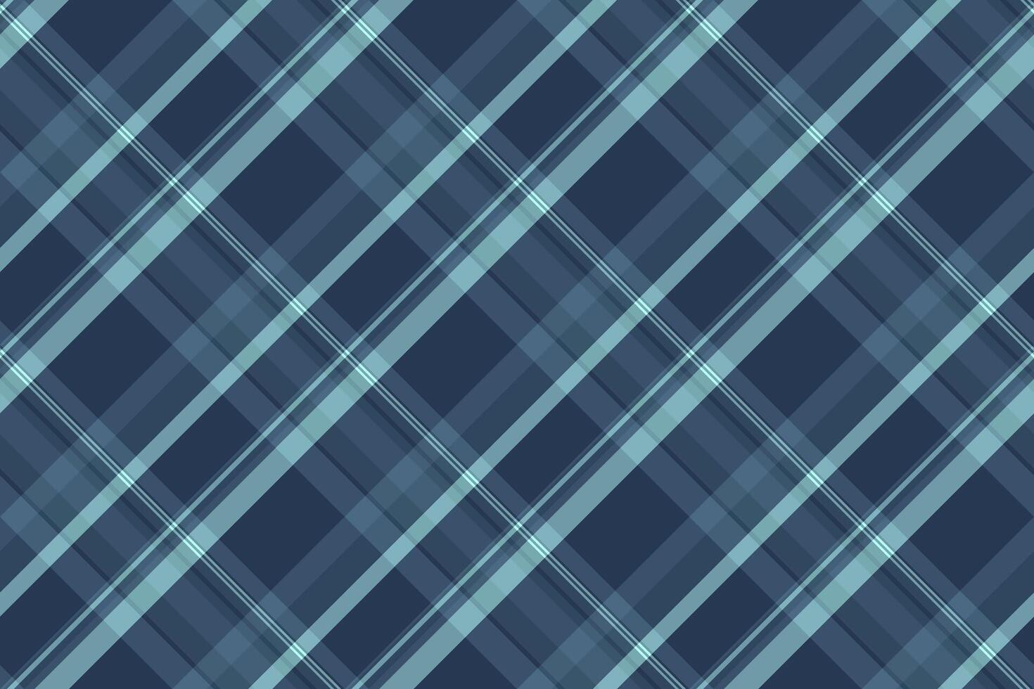 Softness tartan background , rag texture check textile. Thanksgiving plaid fabric seamless pattern in cyan and blue colors. vector