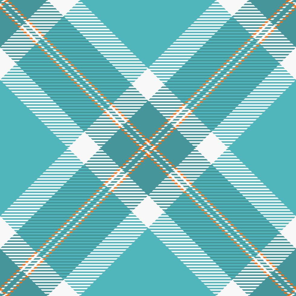 Purchase plaid seamless check, faded textile texture pattern. Wide fabric background tartan in cyan and white colors. vector