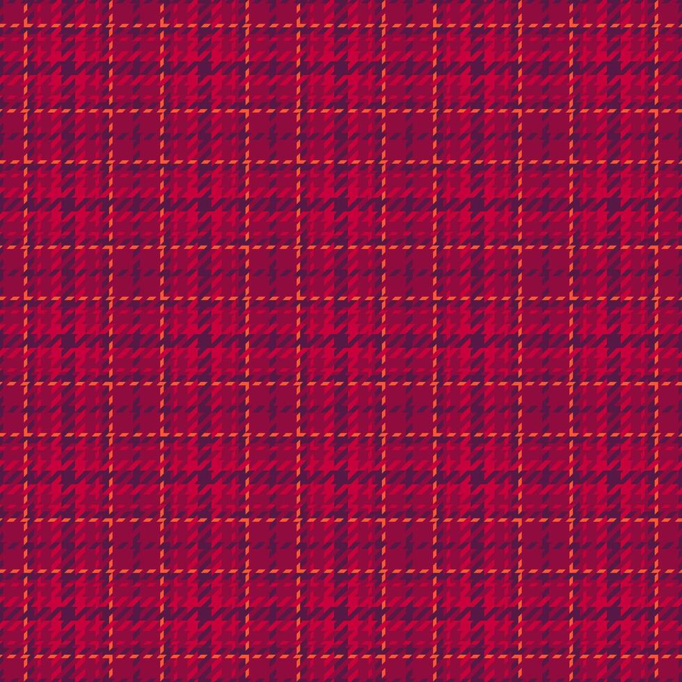 Fashion background texture fabric, ornament pattern textile tartan. Back seamless check plaid in pink and red colors. vector