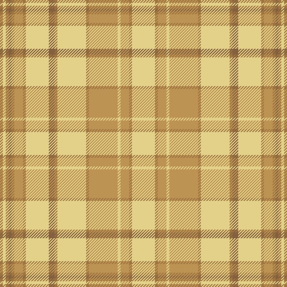 Elegant beige and brown plaid pattern. Perfect for textile design, apparel, or website backgrounds. Subtle texture adds sophistication. Ideal for fall or autumn themes. vector