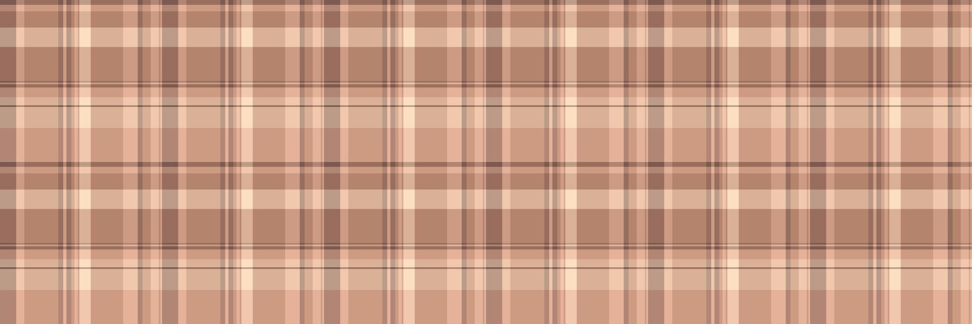 Pyjamas tartan check , elegance fabric seamless texture. Doodle pattern plaid textile background in orange and light colors. vector