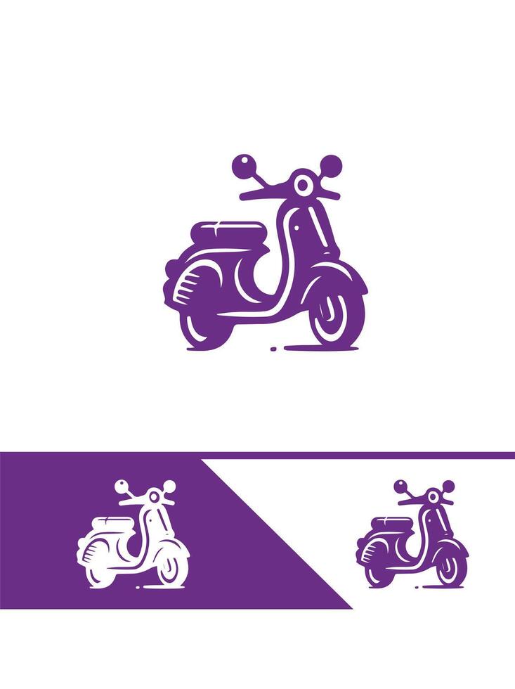Speed Zoom scooter logo vector