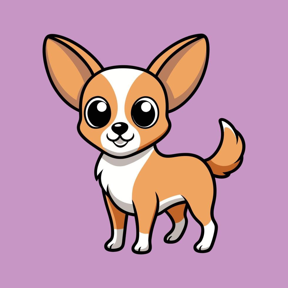 Snowboarding Chihuahua Having a Blast vector