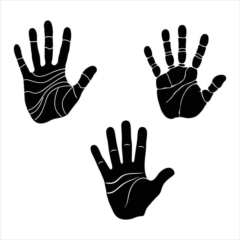 Artistic Handprint Design vector