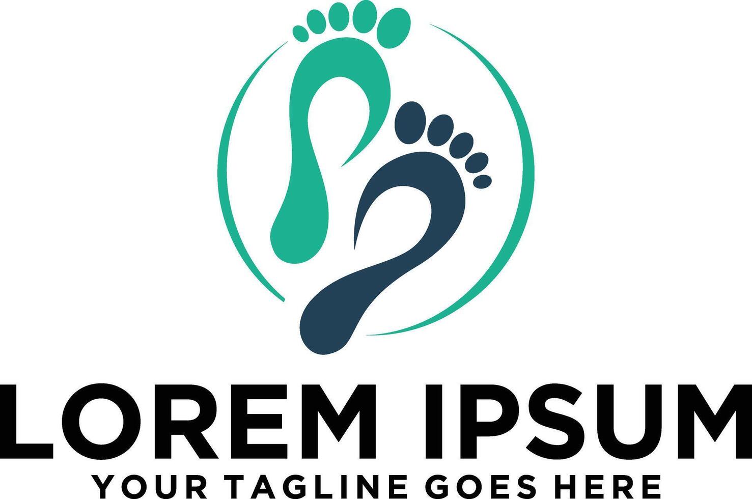 Foot Care Clinic logo design vector