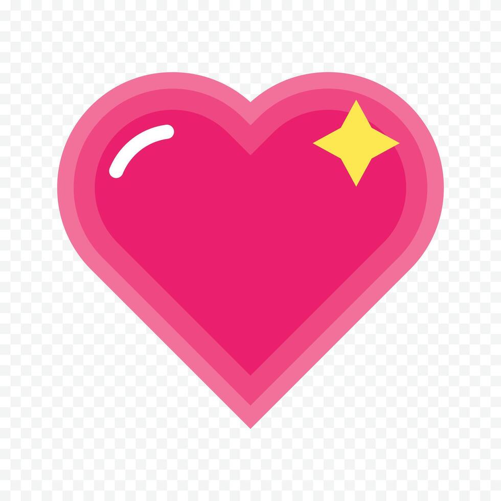 Valentines decor element red hearts shape sketch on white vector