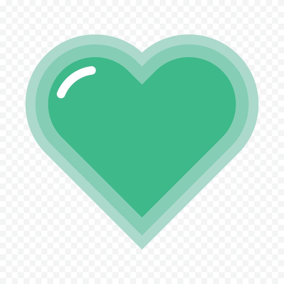 Cute pastel hand drawn doodle heart design on the white vector