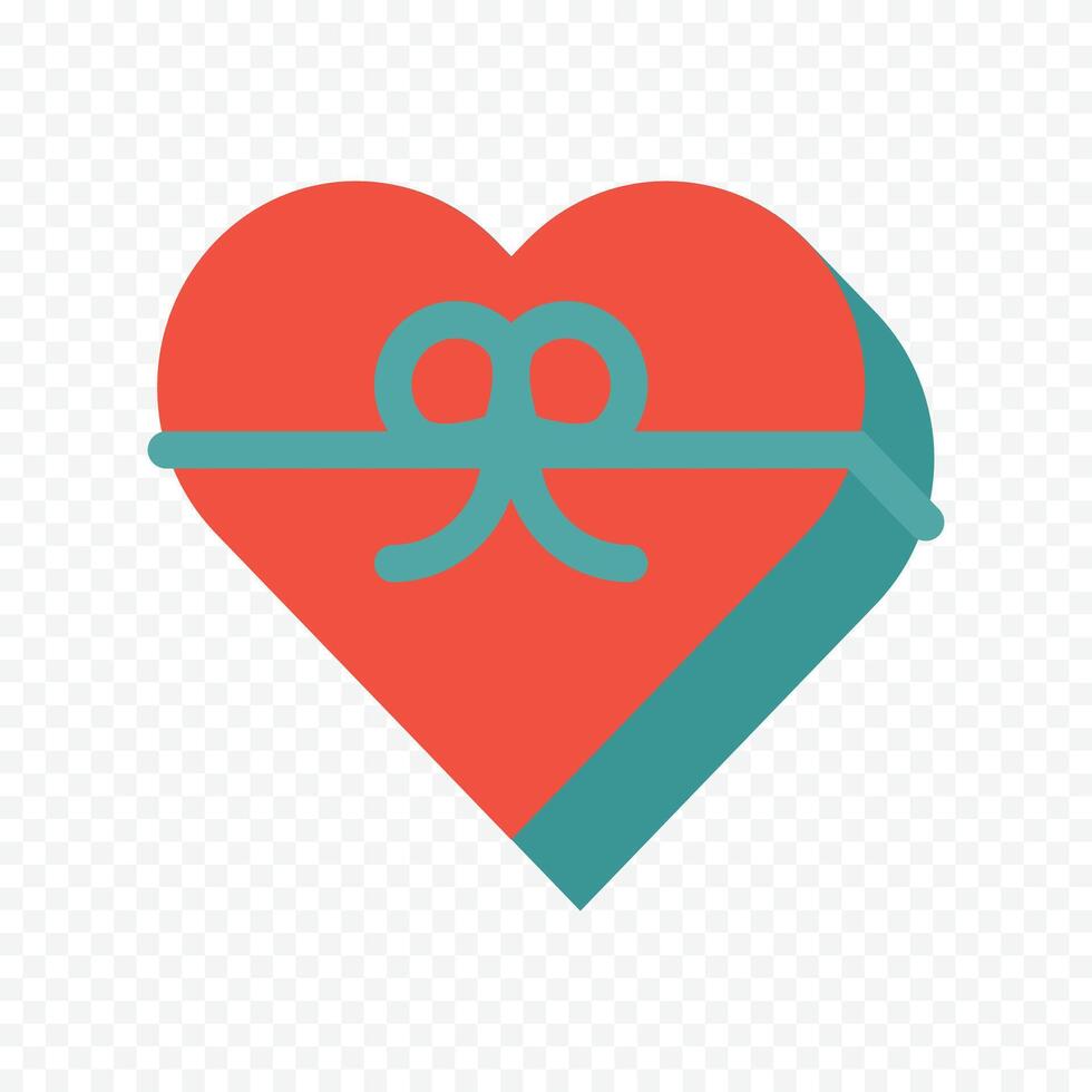 Cute pastel hand drawn doodle heart isolated illustration on a white vector