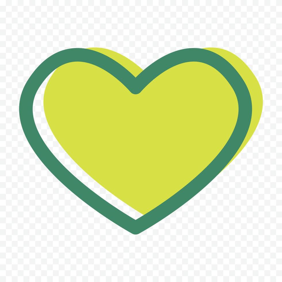 hand drawn doodle heart icon isolated on the white vector